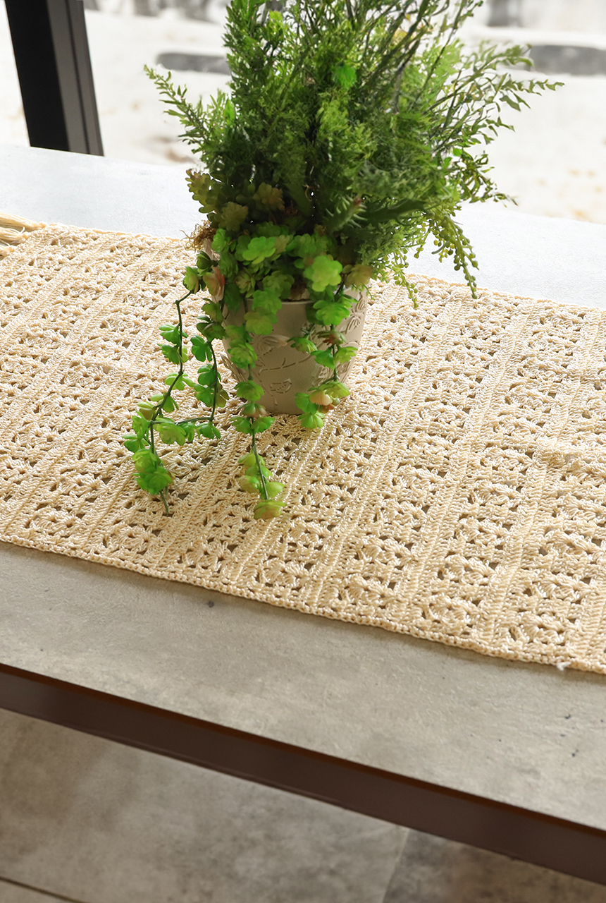 Trilho de Mesa Off-white